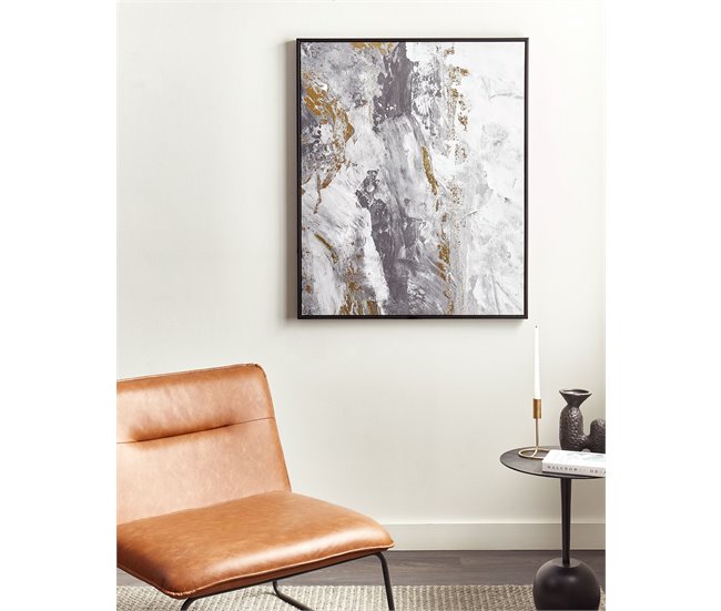 Conforama Lienzo Enmarcado Abstracto Gris 83 X 103 Cm JESI