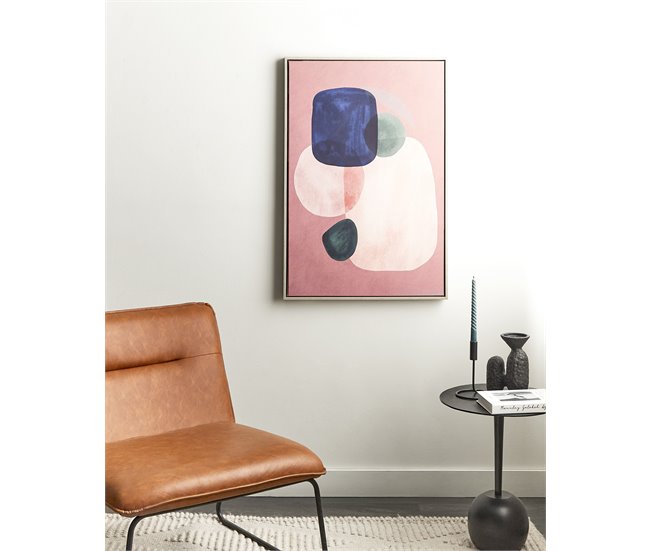 Conforama Lienzo Enmarcado Abstracto Multicolor 63 X 93 Cm ADELFIA