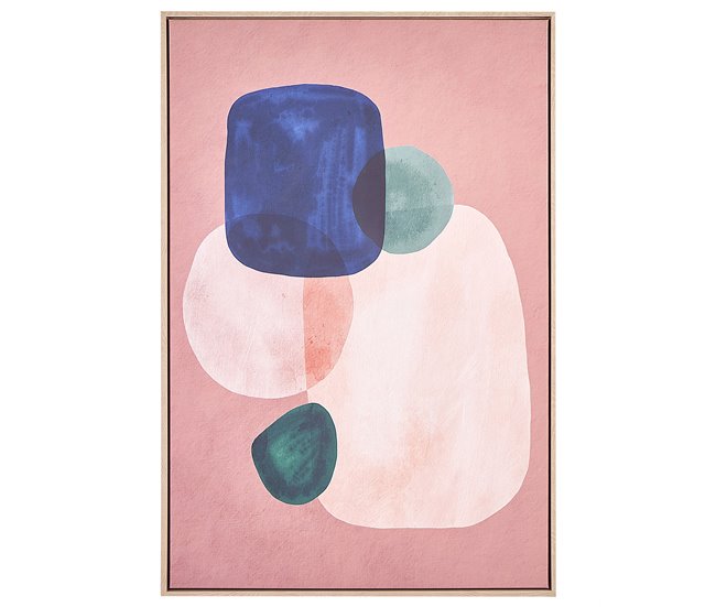 Conforama Lienzo enmarcado abstracto multicolor 63 x 93 cm ADELFIA