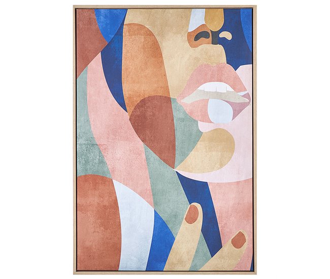 Conforama Lienzo enmarcado abstracto multicolor 63 x 93 cm BITETTO