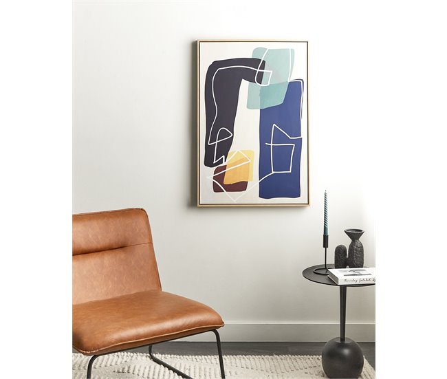 Conforama Lienzo Enmarcado Abstracto Multicolor 63 X 93 Cm FRISA