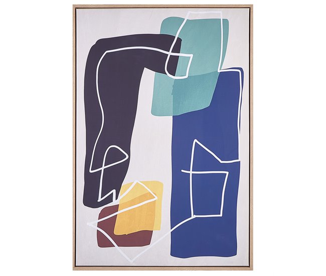 Conforama Lienzo enmarcado abstracto multicolor 63 x 93 cm FRISA