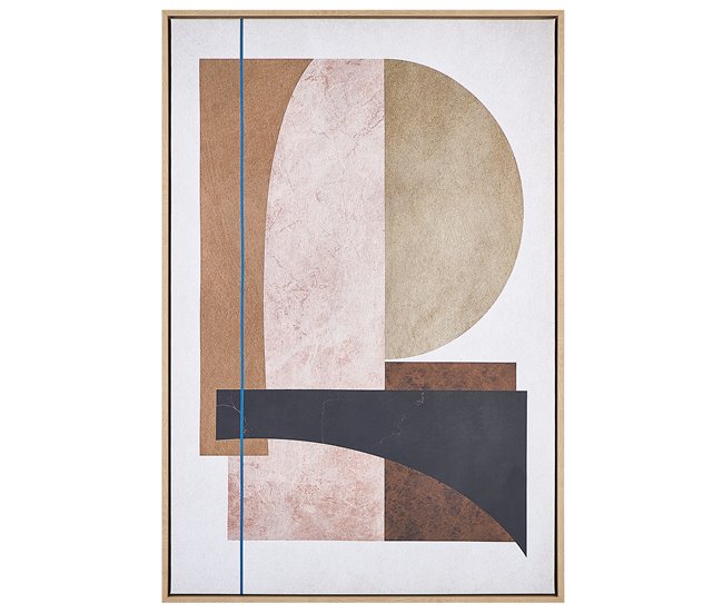 Conforama Lienzo enmarcado abstracto multicolor 63 x 93 cm RUFFANO