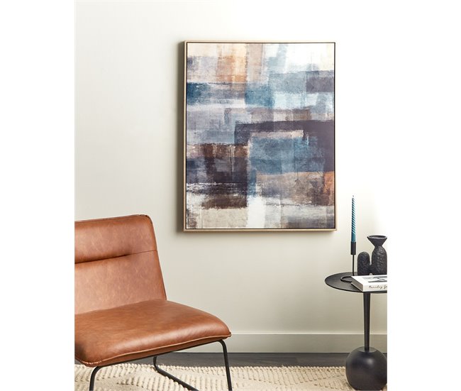 Conforama Lienzo Enmarcado Abstracto Multicolor 83 X 103 Cm PULSANO