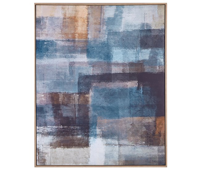 Conforama Lienzo enmarcado abstracto multicolor 83 x 103 cm PULSANO