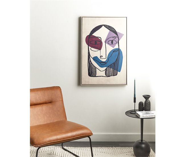 Conforama Lienzo Enmarcado Mujer Multicolor 63 X 93 Cm TORITTO