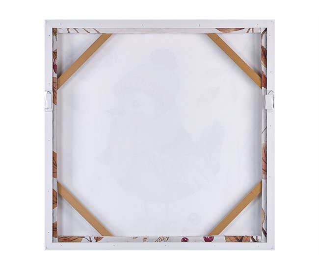 Conforama Lienzo Enmarcado Pájaro Multicolor 63 X 63 Cm CASTRO