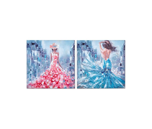 Conforama Lienzos Presume De Casa Boston80*80*33multicolorlienzo Oleo