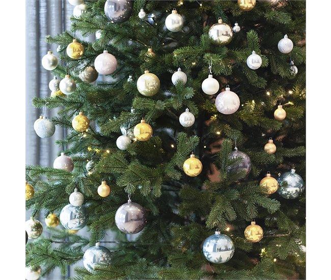 Conforama Lote De 12 Bolas Navideñas De 40 Mm. Diseño Surtido