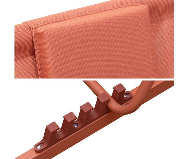 Conforama Lote De 2 Sillas CYPRUS - Textil Terracota-estructura Terracota