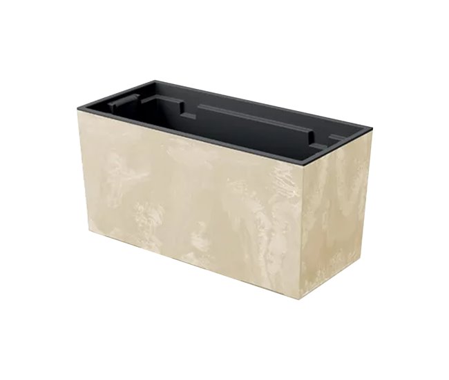 Conforama Maceta Urbi Case Beton Effect Dimensiones (Mm) 395X185X195 Color Crema