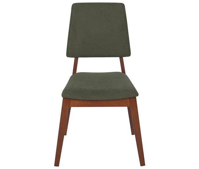 Conforama Madera Silla De Comedor Conjunto De 2 Verde Oscuro MERRILL