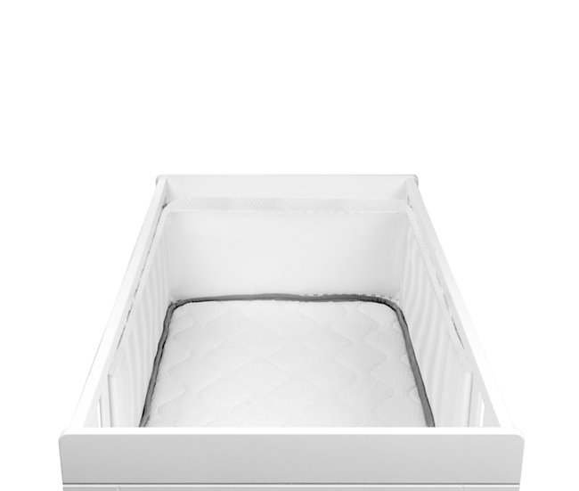 Conforama Malla Transpirable Oxygen© De Cuna Bebé 60x120 Con Tela Transpirable 100% (sin Relleno). Previene Riesgo De Asfixia. Lovely Bear