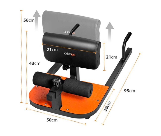 Conforama Máquina Sentadillas Abdominales Trainer Crouch Pierna Glúteo Entrenamiento Ejercicio. Gridinlux