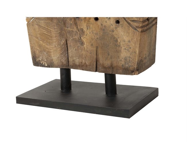 Conforama Mascara Africana Madera Natural 43x24x103 Cm