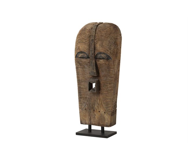 Conforama Mascara Africana Madera Natural 43x24x103 Cm