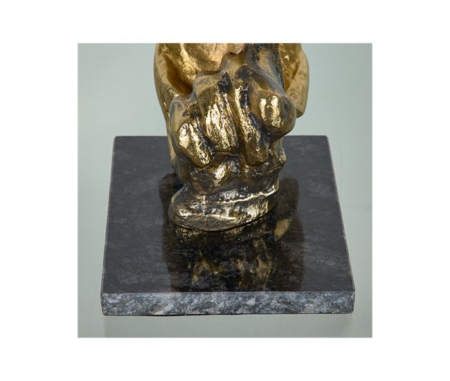 Conforama Máscara Presume De Casa Hollywood13*27.5*16dorado/negrometal/marmol