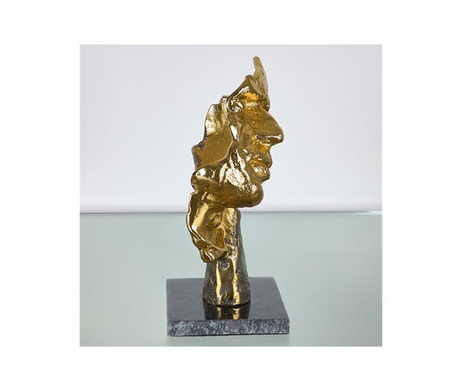 Conforama Máscara Presume De Casa Hollywood14*28*12.5dorado/negrometal/marmol