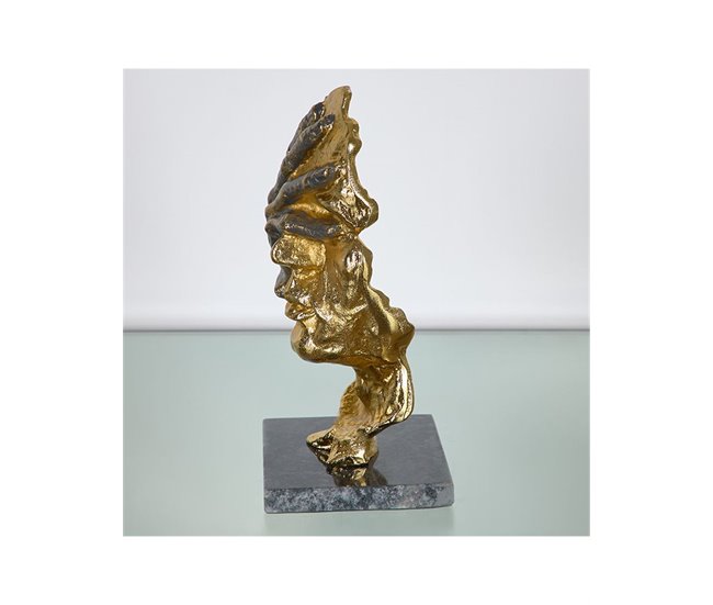 Conforama Máscara Presume De Casa Hollywood14.5*27.5*12dorado/negrometal/marmol