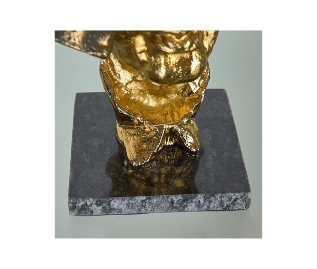 Conforama Máscara Presume De Casa Hollywood14.5*27.5*12dorado/negrometal/marmol