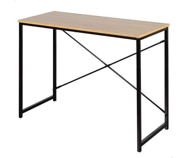 Conforama Max Home Escritorio madera y acero 100x40x70 cm