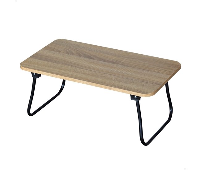 Conforama Max Home Mesa auxiliar para cama plegable multiusos madera
