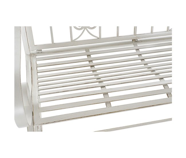 Conforama Mecedora DKD Home Decor Metal Aluminio Blanco (118 X 90 X 92 Cm)