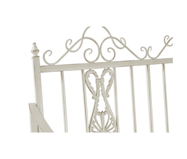 Conforama Mecedora DKD Home Decor Metal Aluminio Blanco (118 X 90 X 92 Cm)