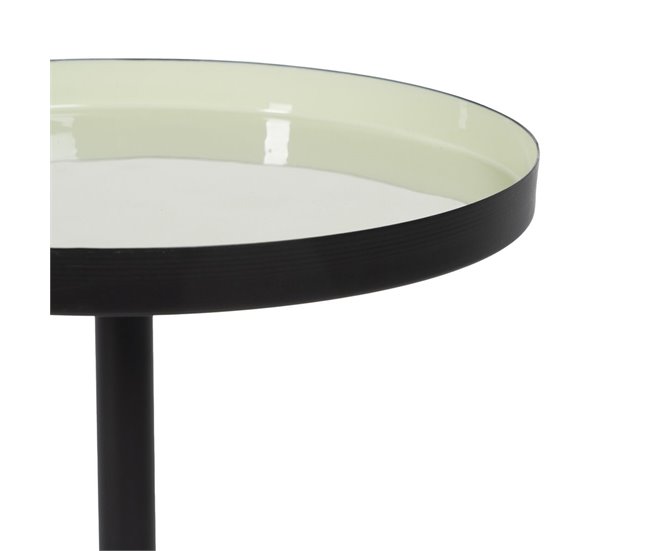 Conforama Mesa Auxiliar 35 5 X 35 5 X 64 5 Cm Negro Verde Hierro