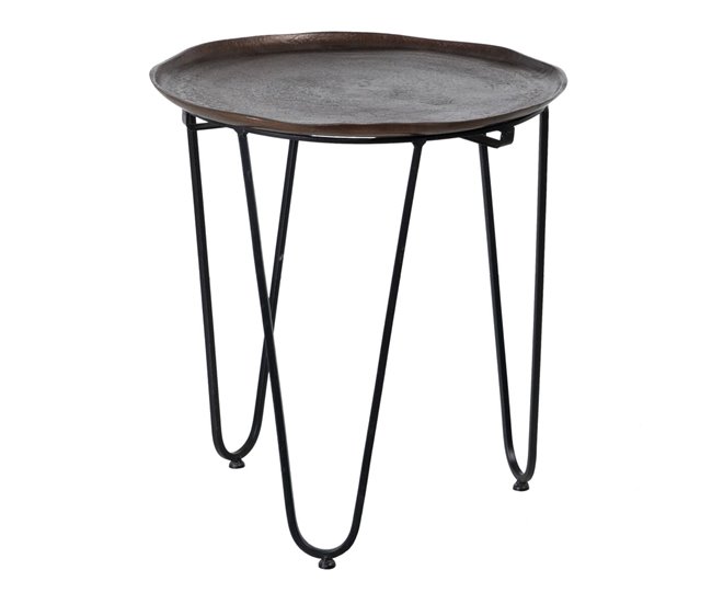 Conforama Mesa Auxiliar Aluminio Hierro 40 X 40 X 51 Cm