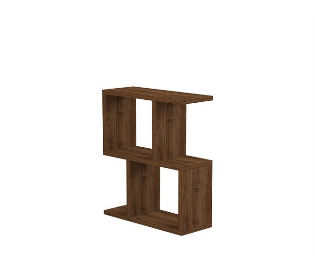 Conforama Mesa Auxiliar Decorada En Madera De Nogal L45 Cm - ZET