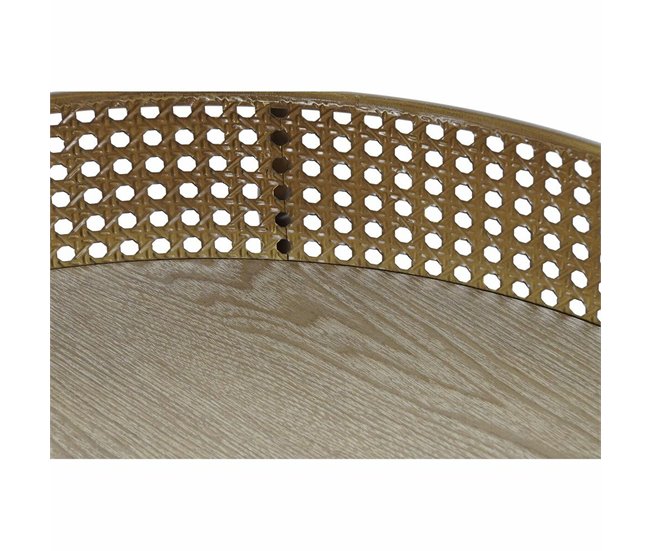 Conforama Mesa Auxiliar DKD Home Decor 59 X 59 X 50 Cm Natural Metal