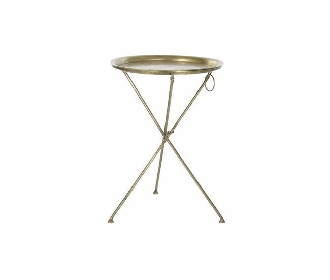 Conforama Mesa auxiliar DKD Home Decor Dorado Latón (47 5 x 47 5 x 64 5 cm)