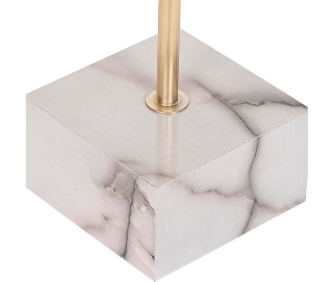 Conforama Mesa Auxiliar DKD Home Decor Mármol Acero Resina (45 X 45 X 50 Cm)