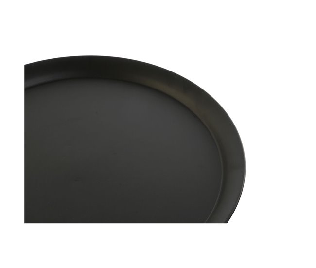 Conforama Mesa Auxiliar DKD Home Decor Negro Dorado Metal 50 X 50 X 43 5 Cm