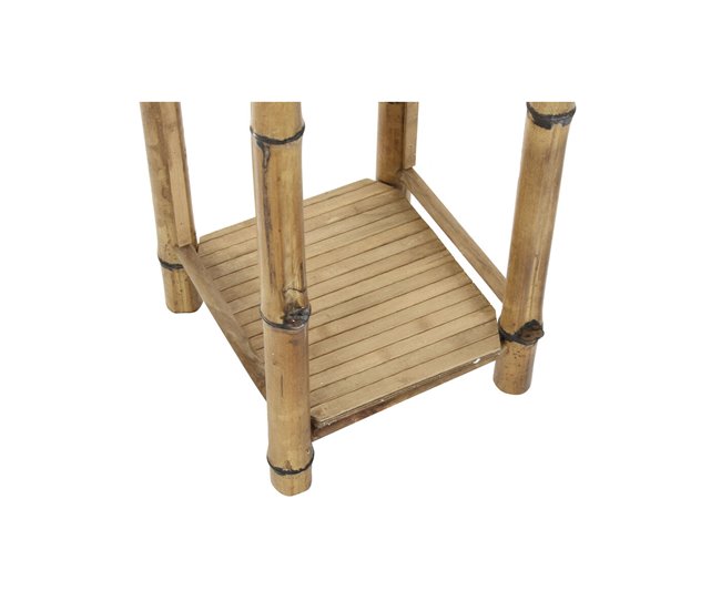 Conforama Mesa Auxiliar DKD Home Decor Ratán (36 X 36 X 85 Cm)