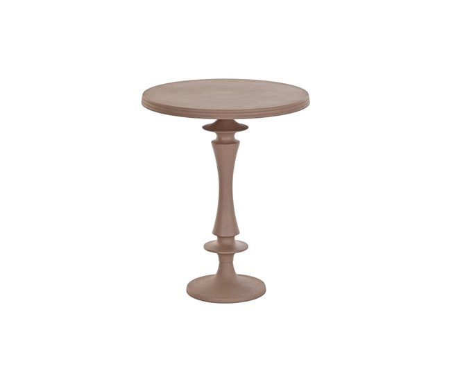 Conforama Mesa auxiliar DKD Home Decor Rosa Aluminio (40 x 40 x 50 cm)
