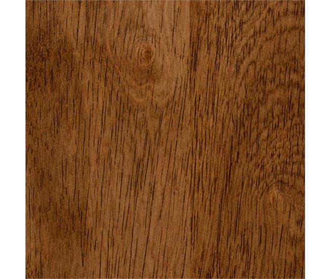 Conforama Mesa Auxiliar LAGOM Negro Natural Hierro Madera De Caucho 40 X 40 X 50 Cm