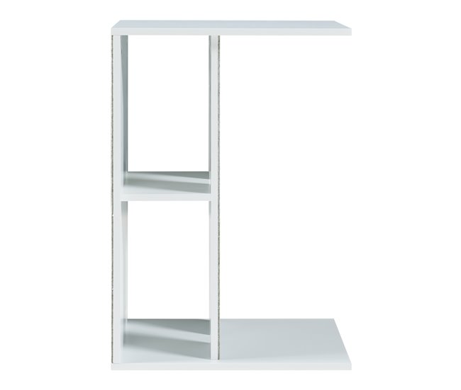 Conforama Mesa Auxiliar Para Mascotas LJUNGBY 58x40x30 Cm - Blanco [en.casa]