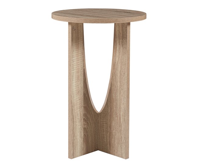 Conforama Mesa Auxiliar Rindal 38x56 5 Cm - Efecto Roble [en.casa]