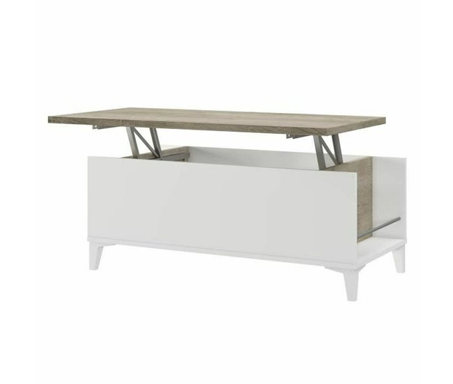 Conforama Mesa Auxiliar T38147PL11LVO 100 X 50/72 X 42/55 Cm Roble