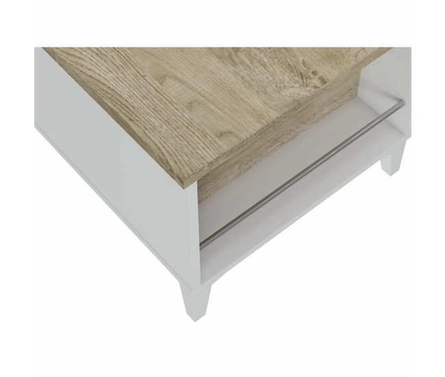 Conforama Mesa Auxiliar T38147PL11LVO 100 X 50/72 X 42/55 Cm Roble