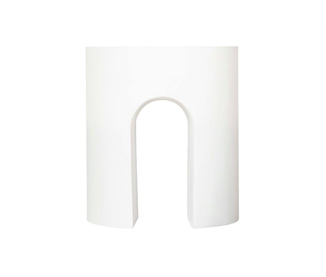 Conforama Mesa Auxiliar/taburete Blanco Sedit 41x41x47 Cm