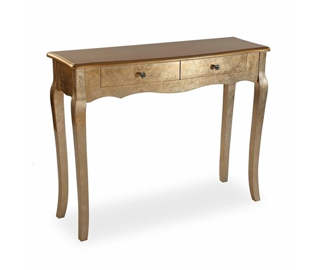 Conforama Mesa auxiliar Versa Cagliari Dorado Madera 35 x 80 x 100 cm