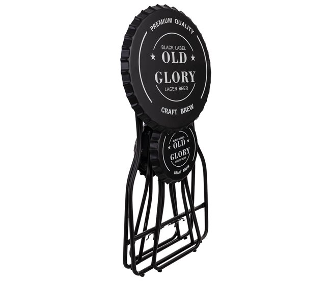 Conforama Mesa Con Taburetes Plegables De Metal 148x60x102h Cm