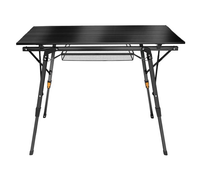 Conforama Mesa De Aluminio Tina Plegable Ajustable En Altura Negro