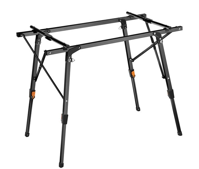 Conforama Mesa De Aluminio Tina Plegable Ajustable En Altura Negro