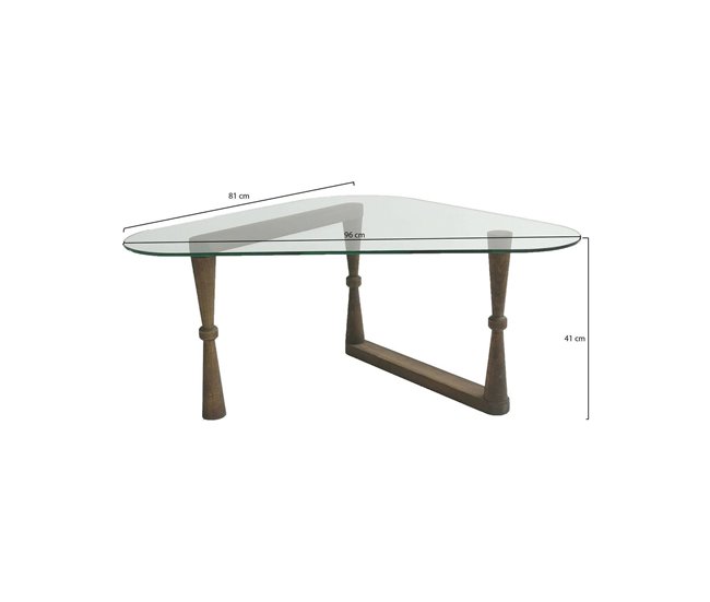 Conforama Mesa De Café Dagliard Mesa De Centro Baja Revistero Para Sofá Estante De La Sala De Estar 96x81h41 Cm Nuez