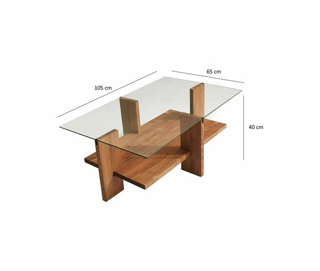 Conforama Mesa De Café Dfranzon Mesa De Centro Baja Revistero Para Sofá Estante De La Sala De Estar 105x60h40 Cm Nuez