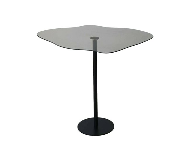 Conforama Mesa de café Dfrendru Mesa de centro baja Revistero para sofá Estante de la sala de estar 60x45h50 cm Negro